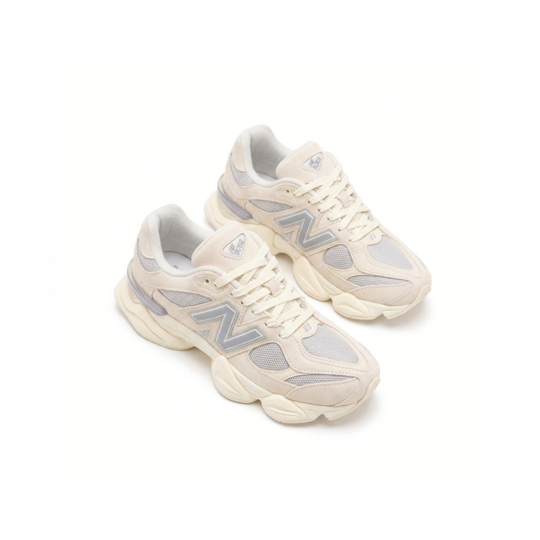 Tênis New Balance 9060 Off-White, Branco e Cinza — Maricatto Store