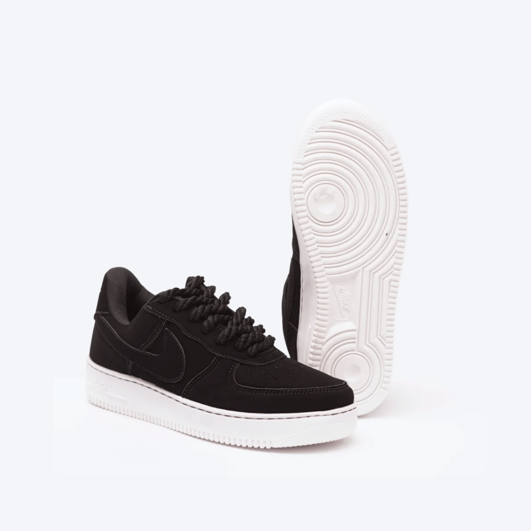 Tênis Nike Air Force 1 '07 All Black Preto Sola Branca — Maricatto Store