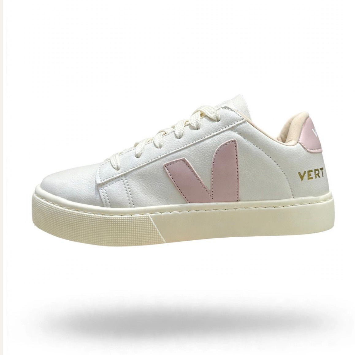 Tênis Vert Branco e Rosa — Maricatto Store
