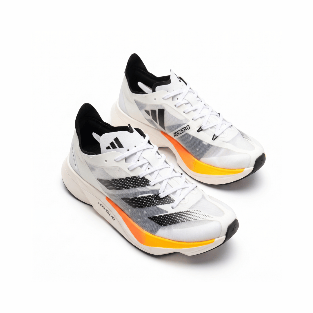 Tênis Adidas Adizero Adios Pro Branco e Laranja — Maricatto Store