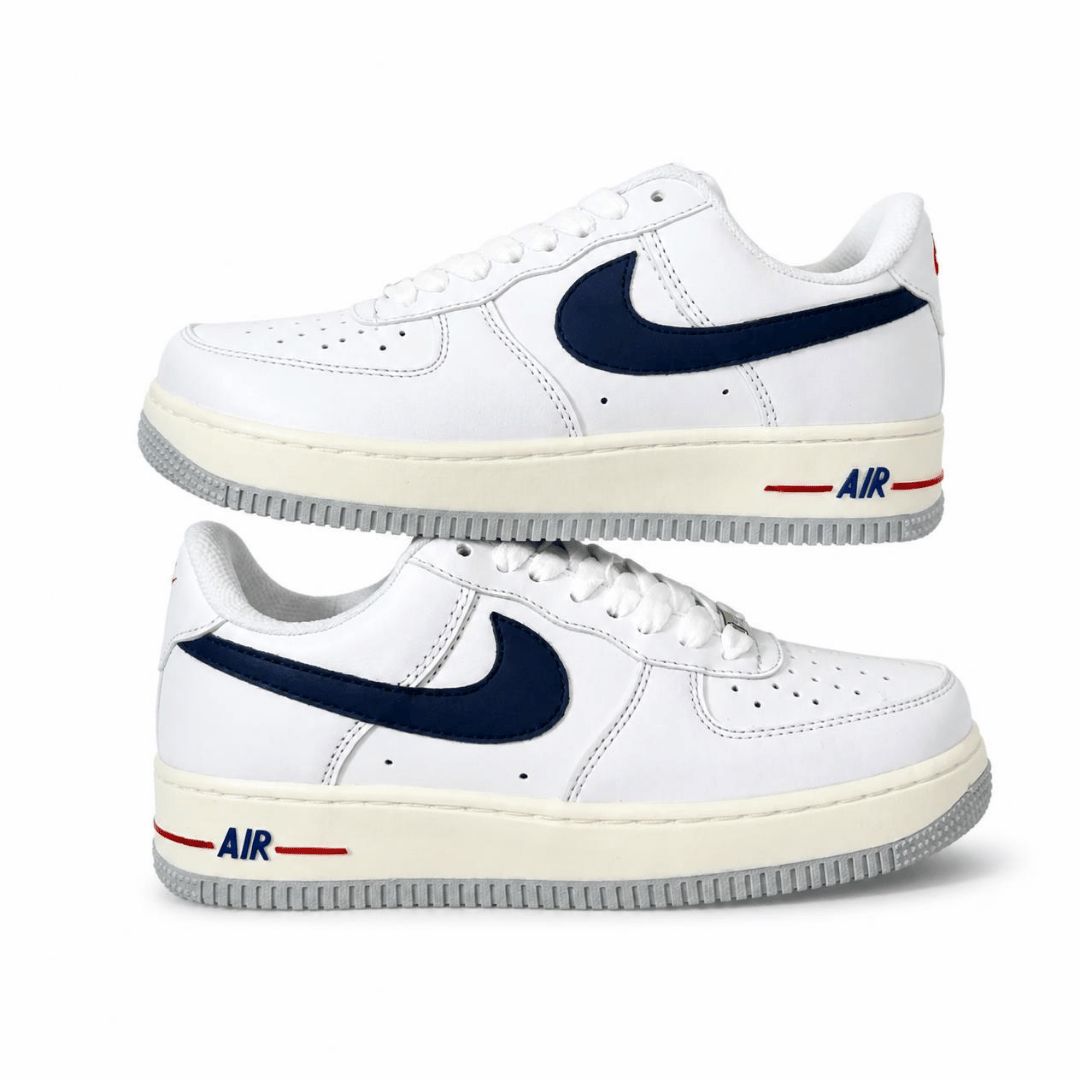 Tênis Nike Air Force 1 '07 Azul Marinho e Branco — Maricatto Store
